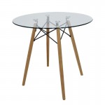 Mesa Oslo cristal encino